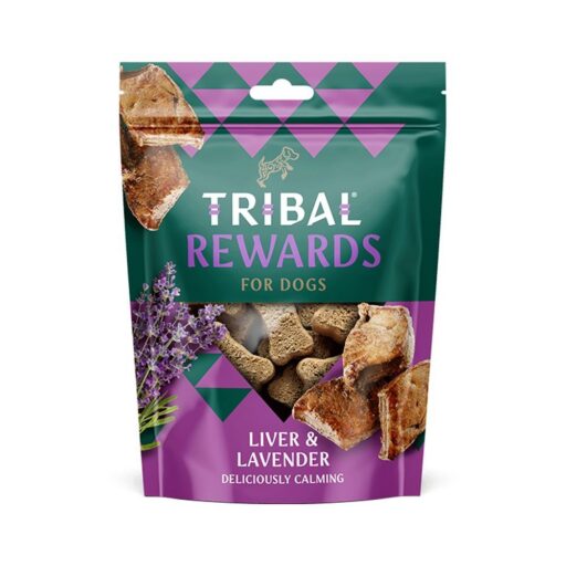 Sausainiai šunims su kepenėlėmis ir levandomis – Liver & Lavender, 125 g – Tribal Rewards