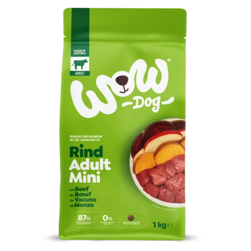 ATNAUJINTA SUDĖTIS! WOW Sausas maistas šunims su jautiena 1kg