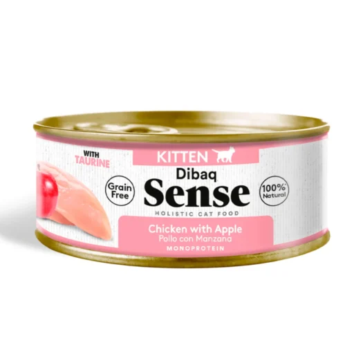 Dibaq Sense konservai jauniems kačiukams su vištiena ir obuoliais 10x100g
