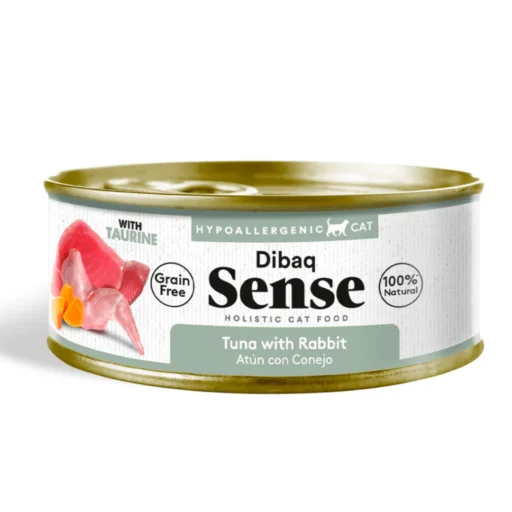 Dibaq Sense konservai katėms su tunu ir triušiena 10x100g
