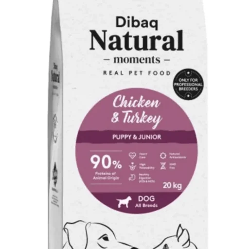 DIBAQ (PRO LINIJA) maistas mažiems šuniukams PUPPY su vištiena ir kalakutiena 20 kg