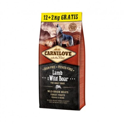 Carnilove Lamb&Wild Boar for Adult sausas maistas šunims