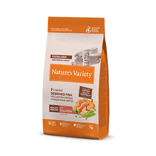 Nature's Variety HEALTHY GRAINS STERILIZED CAT (lašiša) 7kg