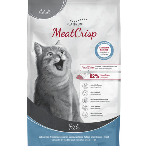 Platinum MeatCrisp sausas pašaras suaugusioms katėms su žuvimi