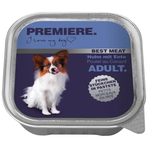 PREMIERE Best Meat Mini Adult, vištiena ir antiena (100g);
