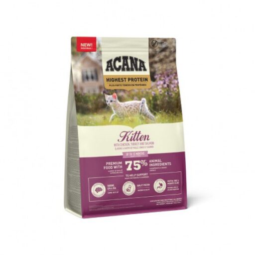 Acana Highest Protein Kitten sausas maistas kačiukams 1,8kg