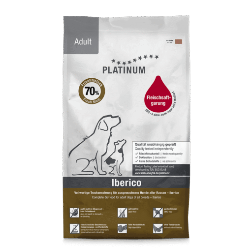 Platinum Adult sausas pašaras šunims su Iberijos kiaulių mėsa ir daržovėmis