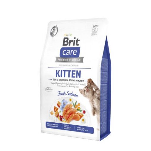 Brit Care Cat GF Kitten Gentle Digestion&Strong Immunity sausas maistas kačiukams