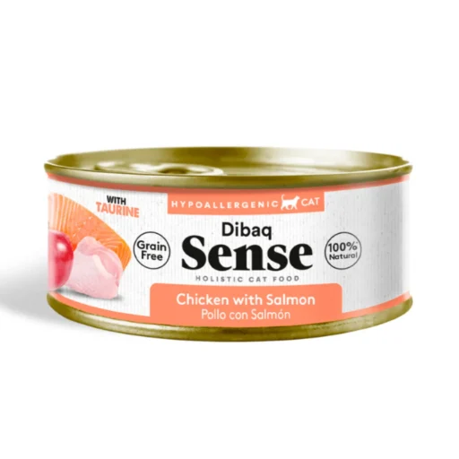 Dibaq Sense konservai katėms su lašiša ir vištiena 10x100g