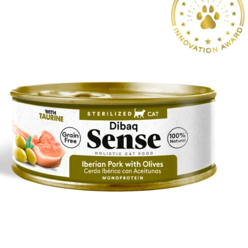 Konservai katėms su Iberijos kiauliena ir alyvuogėmis 10x100g