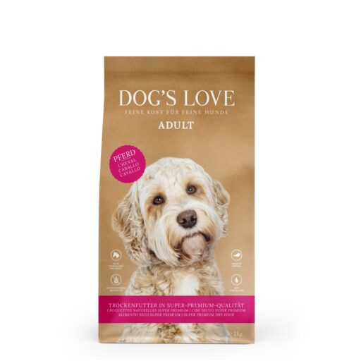 DOG'S LOVE sausas maistas su arkliena;