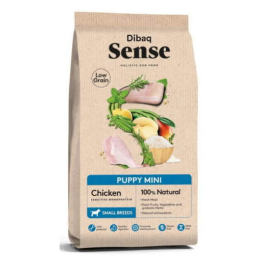 Dibaq Sense Low grain PUPPY MINI maistas mažiems šuniukams 2kg