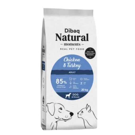 DIBAQ (PRO LINIJA) maistas šunims su vištiena ir kalakutiena 20 kg