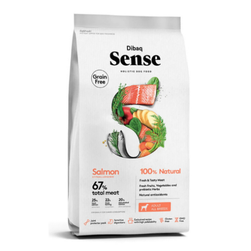 Dibaq Sense begrūdis maistas šunims su lašiša