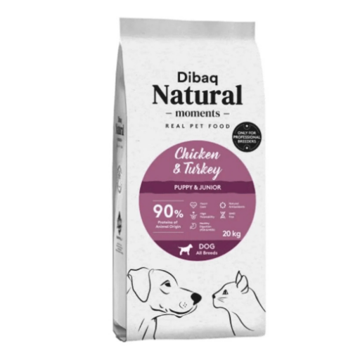 DIBAQ (PRO LINIJA) maistas mažiems šuniukams PUPPY su vištiena ir kalakutiena 20 kg