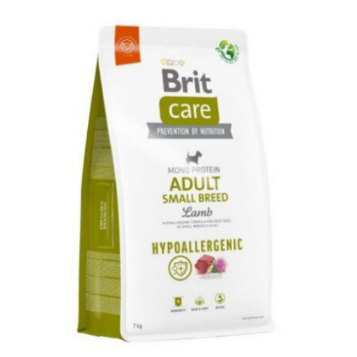 Brit Care Hypoallergenic Adult Small Breed Lamb&Rice sausas maistas šunims su ėriena ir ryžiais