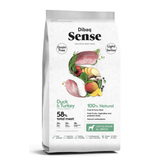 Dibaq Sense maistas senjorams arba turintiems viršsvorio šunims