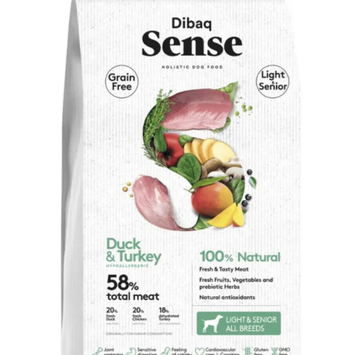 Dibaq Sense maistas senjorams arba turintiems viršsvorio šunims