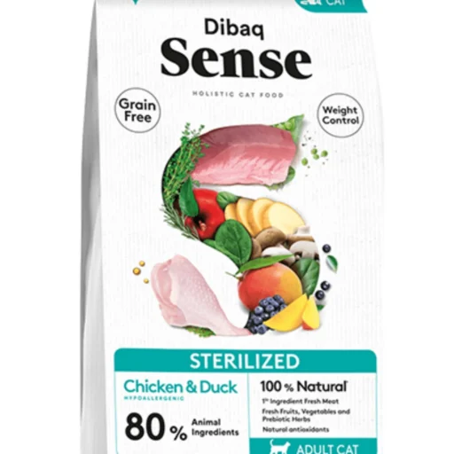 Dibaq sausas maistas sterilizuotoms katėms su vištiena ir antiena