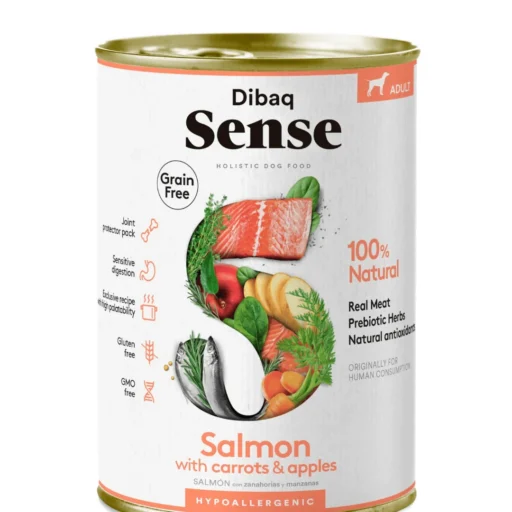 Dibaq Sense konservai šunims su lašiša 380g