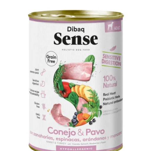 Dibaq Sense konservai šunims su triušiena ir kalakutiena 380g