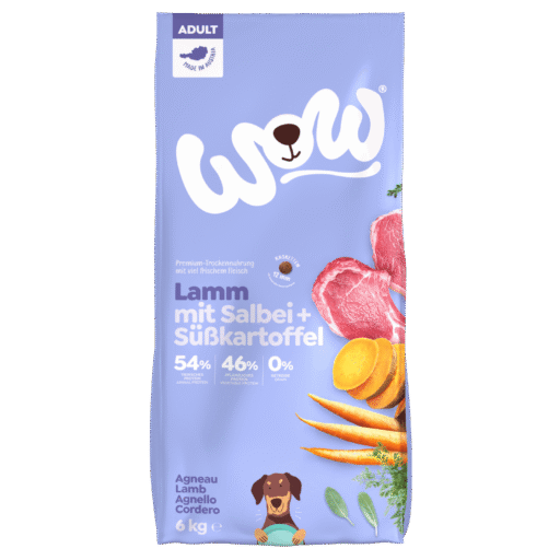 WOW Sausas maistas šunims su ėriena