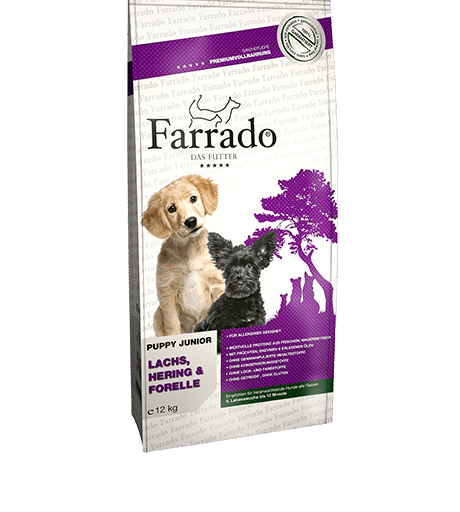 Farrado Puppy Junior su silke, upėtakiu ir lašiša