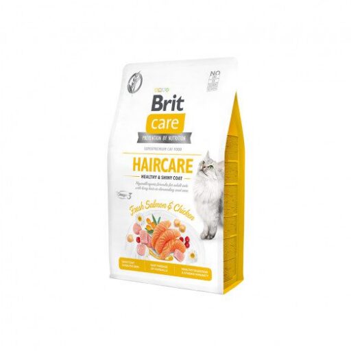 Brit Care Cat GF Haircare Healthy&Shiny Coat s.m. katėms