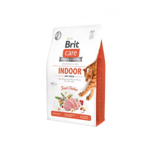 Brit Care Cat GF Indoor Anti-stress s.m. katėms