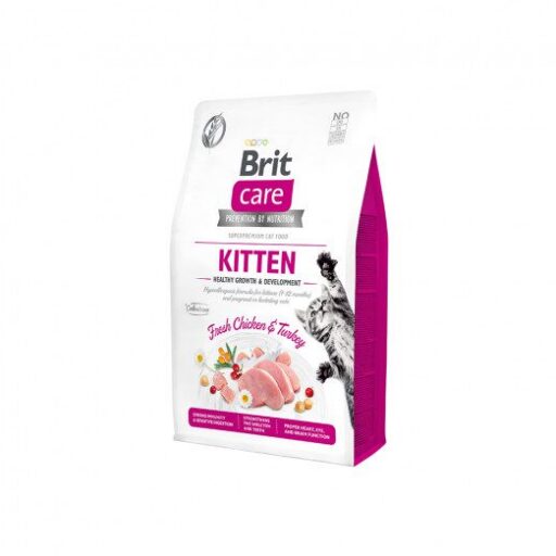 Brit Care Cat GF Kitten Healthy Growth&Development s.m. katėms
