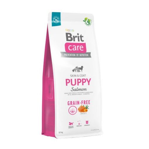 Brit Care Grain-free Puppy Salmon sausas maistas šuniukams su lašiša