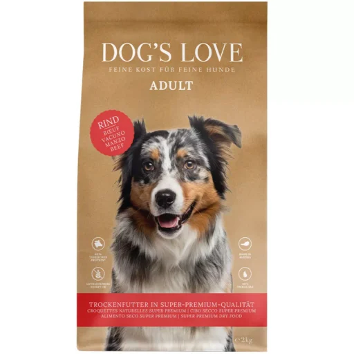 DOG'S LOVE sausas maistas su jautiena