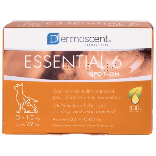 Dermoscent Essential 6 – lašai šunų odos ir kailio būklei gerinti 0-10kg 0,6ml N4