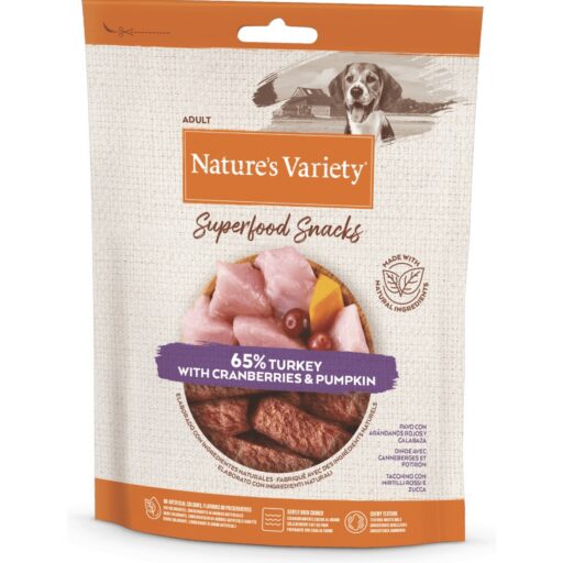 Nature's Variety Superfood Snacks (kalakutiena su spanguolėmis ir moliūgu) 85 g