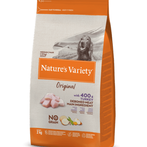 Nature's Variety Original Med/Max Adult (kalakutiena)