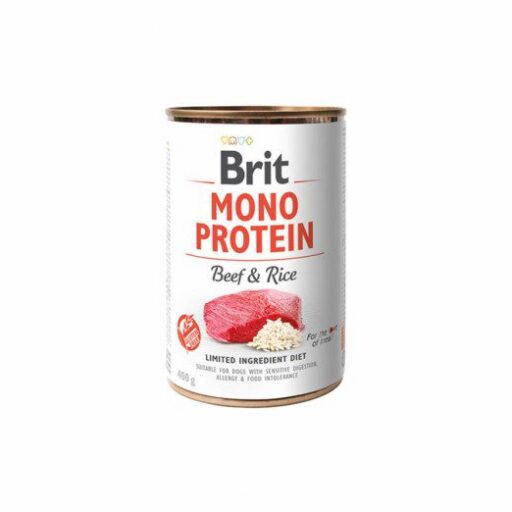 Brit Care kons. šunims Mono Protein Beef&Rice 400 g