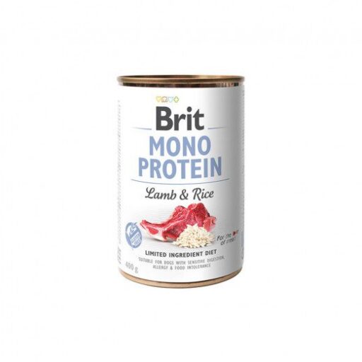 Brit Care kons. šunims Mono Protein Lamb&Rice 400 g
