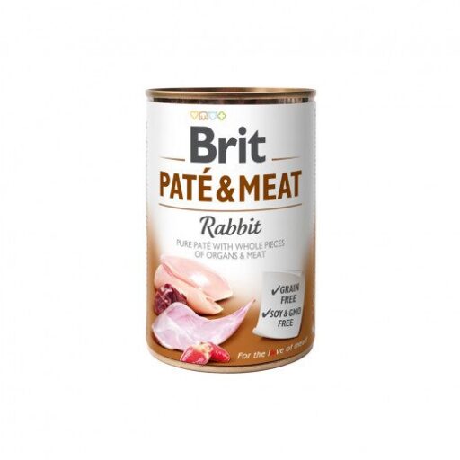 Brit Care kons. šunims Rabbit Pate&Meat 400 g