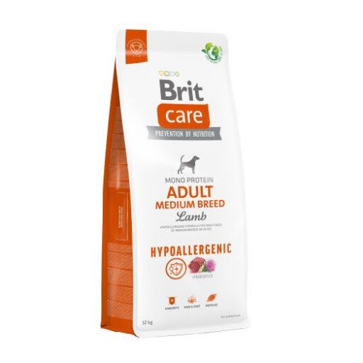 Brit Care Hypoallergenic Adult Medium Breed Lamb sausas maistas šunims su ėriena