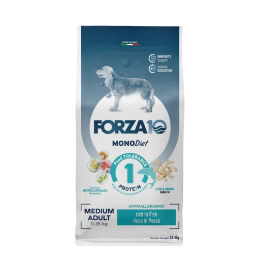 FORZA10 Monodiet Medium Adult šunims su žuvimi