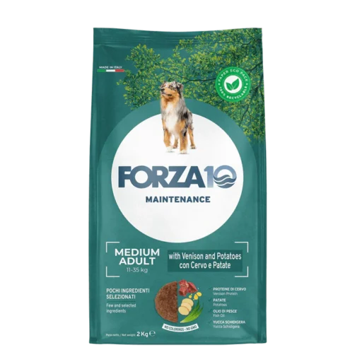 FORZA10 Maintenance Medium Adult šunims su elnienas ir bulvėmis