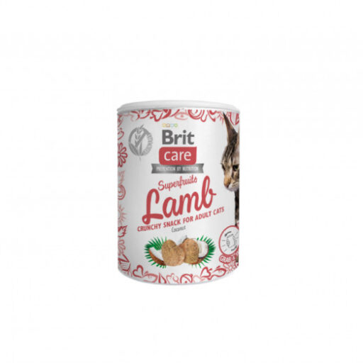 Brit Care Cat skanėstas Superfruits Lamb 100g