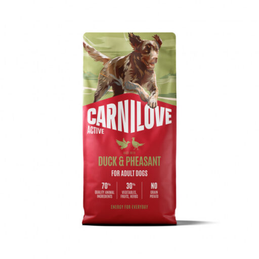 CARNILOVE ACTIVE Dog Duck & Pheasant sausas pašaras šunims