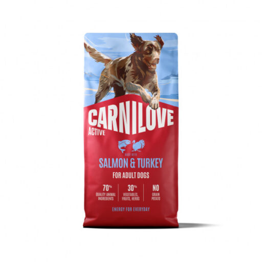 CARNILOVE ACTIVE Dog Salmon & Turkey sausas pašaras šunims