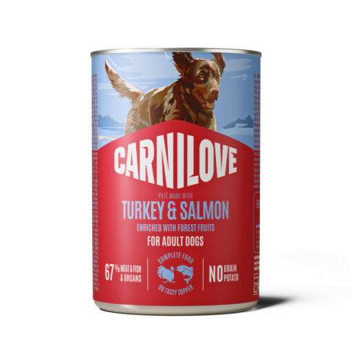 CARNILOVE Paté Turkey & Salmon konservuotas pašaras šunims 400 g