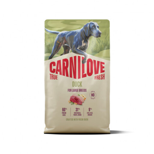 CARNILOVE TRUE FRESH Dog Duck Large Breed sausas pašaras šunims