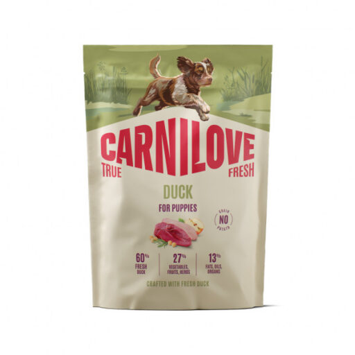 CARNILOVE TRUE FRESH Dog Duck Puppy sausas pašaras šuniukams 1,5 kg