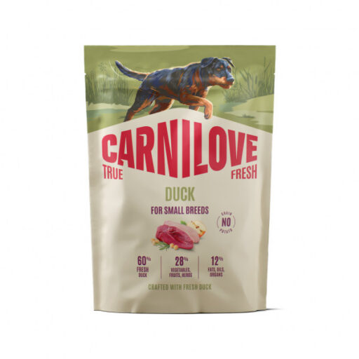 CARNILOVE TRUE FRESH Dog Duck Small Breed sausas pašaras šunims 1,5 kg