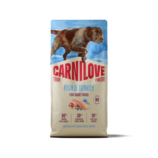 CARNILOVE TRUE FRESH Dog Fish & Turkey sausas pašaras šunims