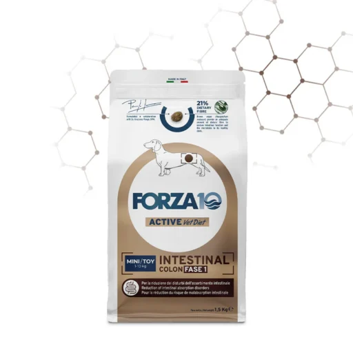 FORZA10 VetDiet INTESTINAL COLON Fase 1 Mini/Toy šunims 1,5kg